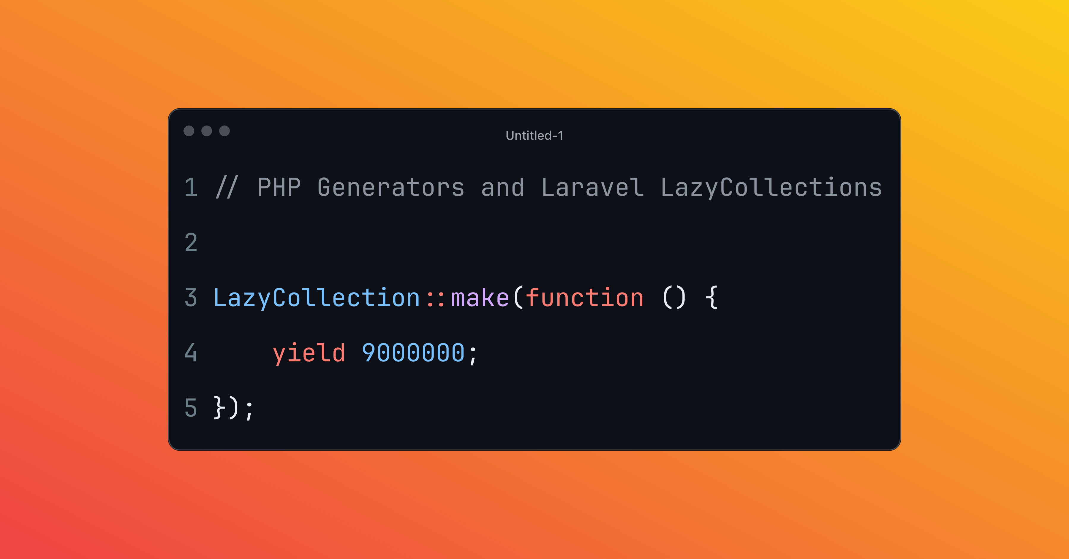 PHP Generators and Laravel Lazy Collections